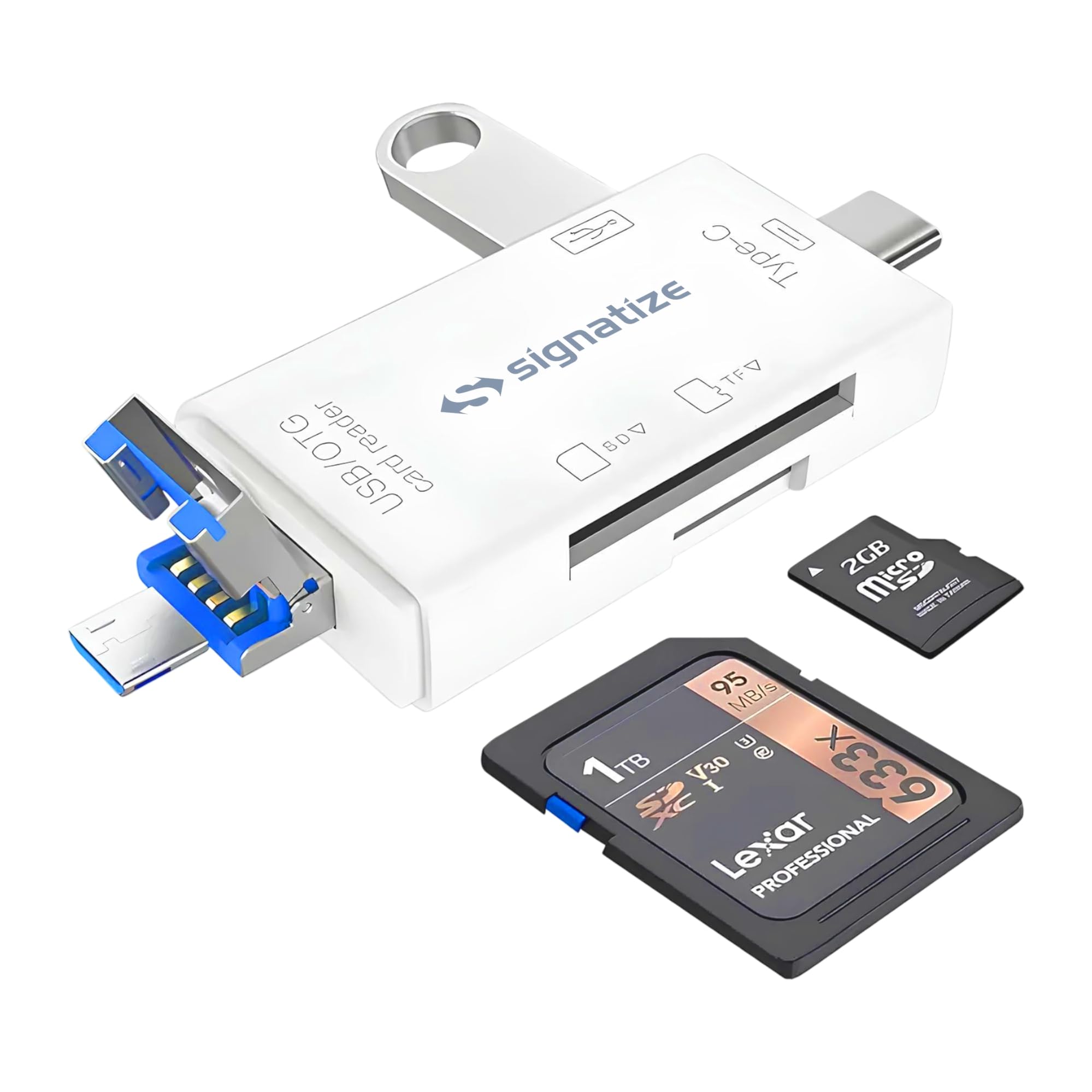 SD Card Reader 3-in-1 USB/Type C/Micro Male Adapter Micro SD/TF Portable Memory Card Reader with Type C High-Speed Multi-Card Reader Suitable for & PC, Laptop, Smart Phone and Tablet-image-20