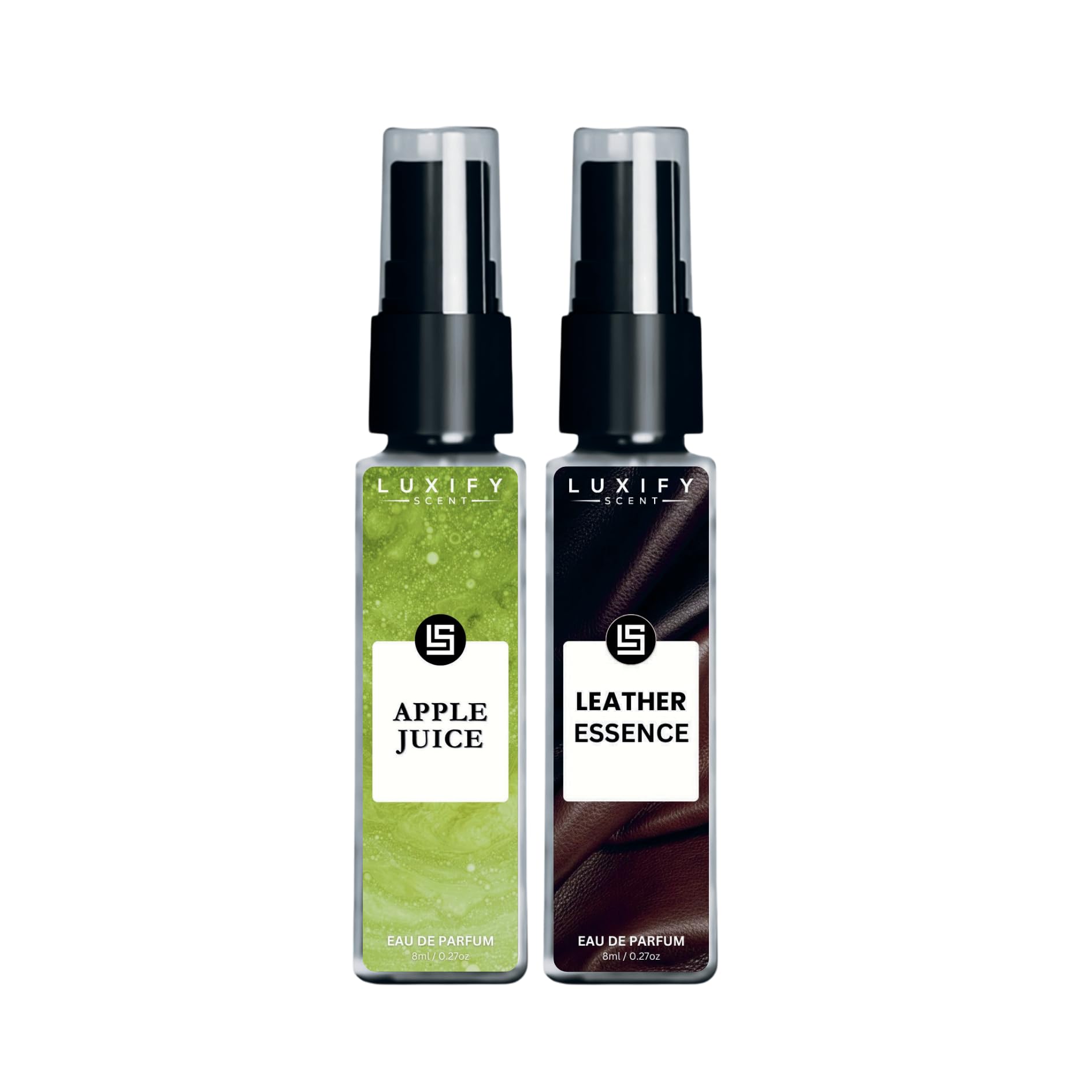 Apple Juice & Leather Essence Eau De Parfum | Long-Lasting Fragrance | Scent for All Occasions, Travel Friendly Mini Perfume