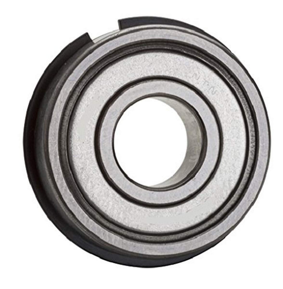 NTN Bearing 6900ZZNR Single Row Deep Groove Radial Ball Bearing with Snap Ring, Normal Clearance, Steel Cage, 10 mm Bore ID, 22 mm OD, 6 mm Width, Double Shielded
