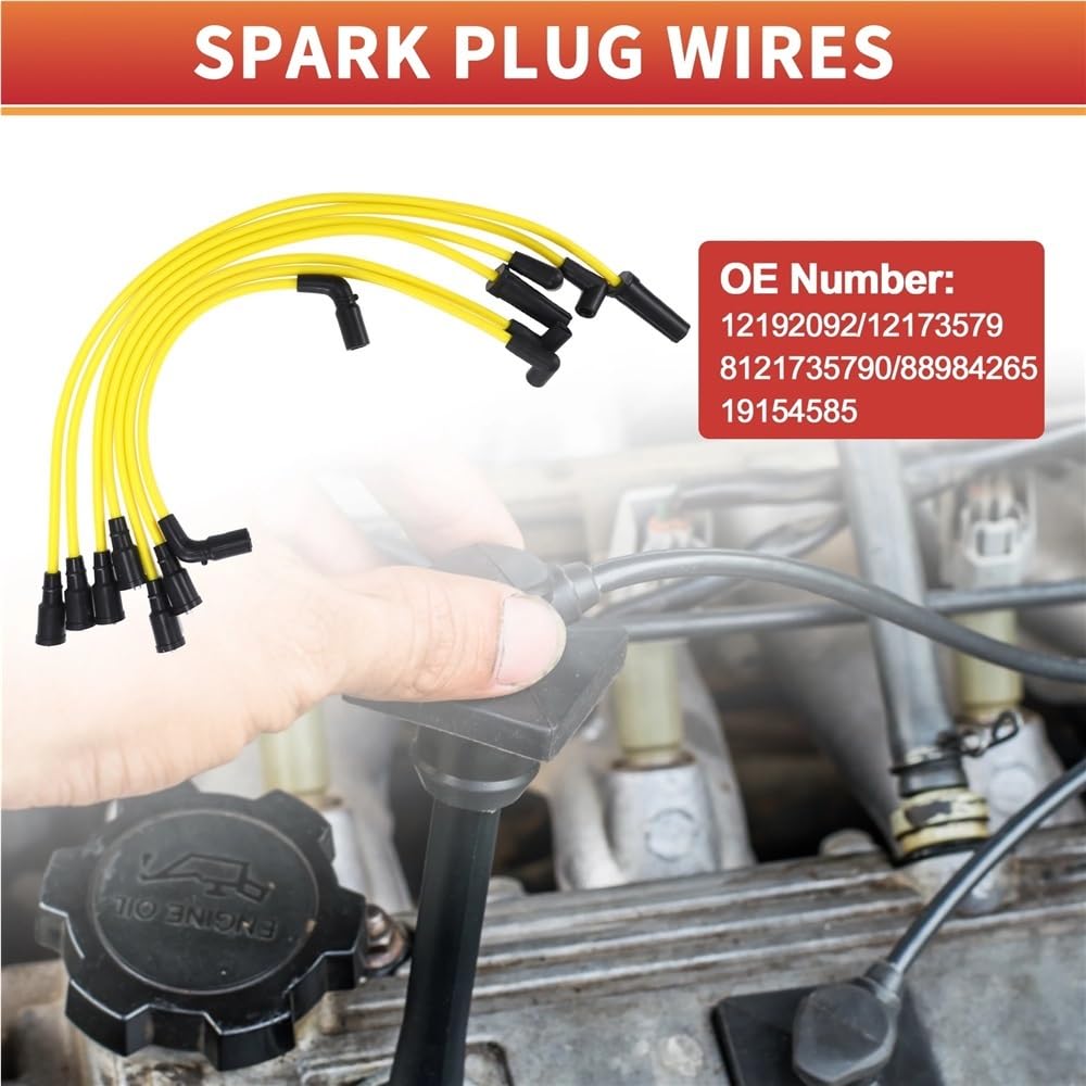 cables bujías coche Para Isuzu Para Hombre V6 4.3L 1997-2000