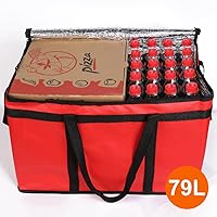 Vista 68 de Bodaon Paquete de 1 bolsas de compras reutilizables aisladas, bolsa enfriadora de picnic XL con cremallera superior para frío, bolsa aislada