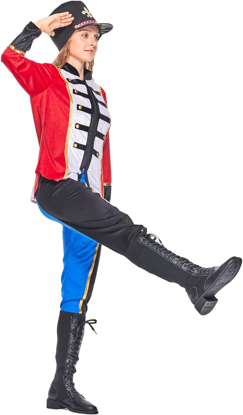 EraSpooky Womens Noelle Nutcracker Costume Christmas Adult Toy Soldier Outfits