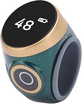 Dpofirs Finger Smart Ring Counter, Smart Ring Counter Digital Accurate Counting Water Proof for Workout
