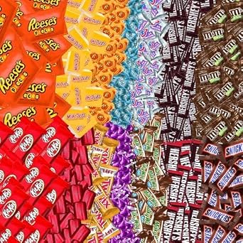 Bulk Chocolate Assortment Variety Pack - Chocolate Candy Variety Pack - 8 lb Bag of Mixed Treats, Milk, Dark, and more! Bulk Candy (8 LBS) - Father's Day