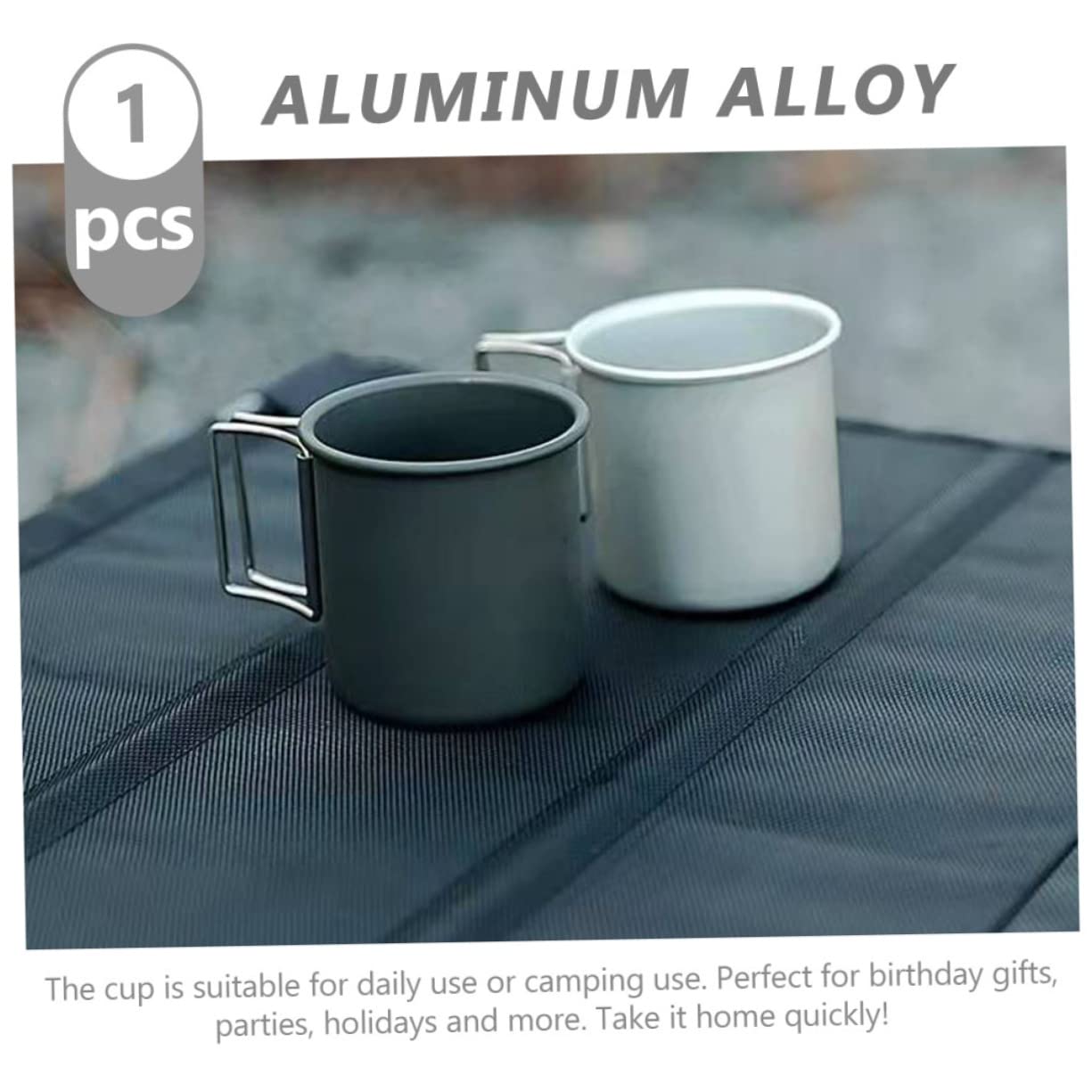 4pièces Gobelet Eau Pliable Aluminium Pour Camping Tasse Portable Avec Design Élégant Idéale Pour Boissons Chaudes Et Froides Utilisation Pratique Extérieur