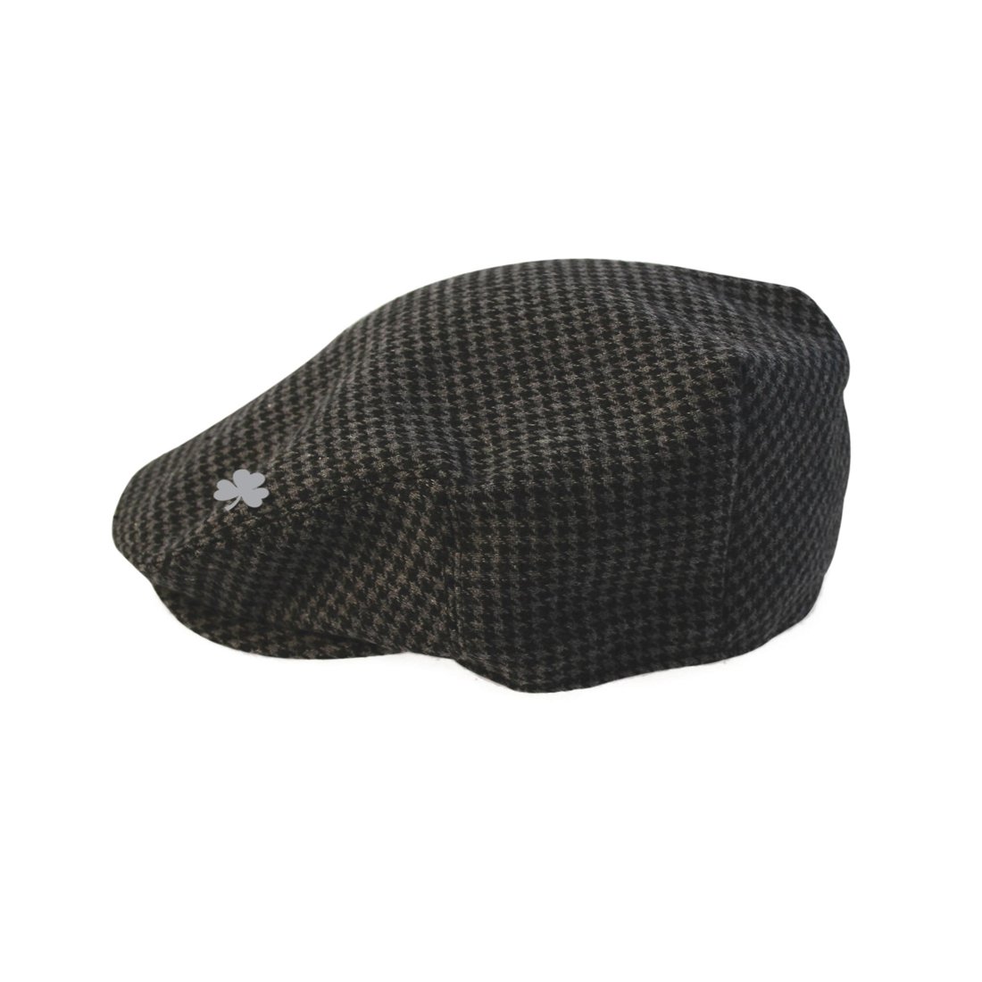 Man Of Aran The Skelligs Island Cap, Grey with Silver Shamrock