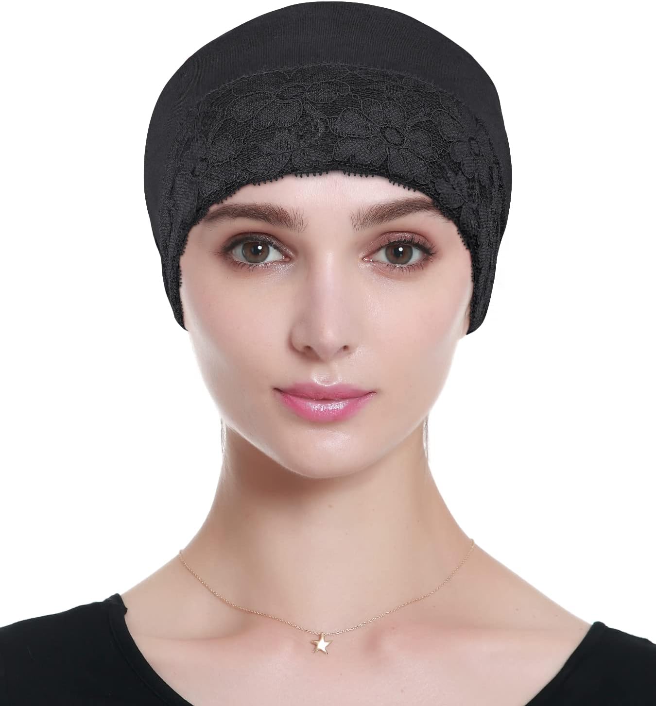 Lace Beanie Sleep Caps Head Coverings for Women Hair Loss - Image 4