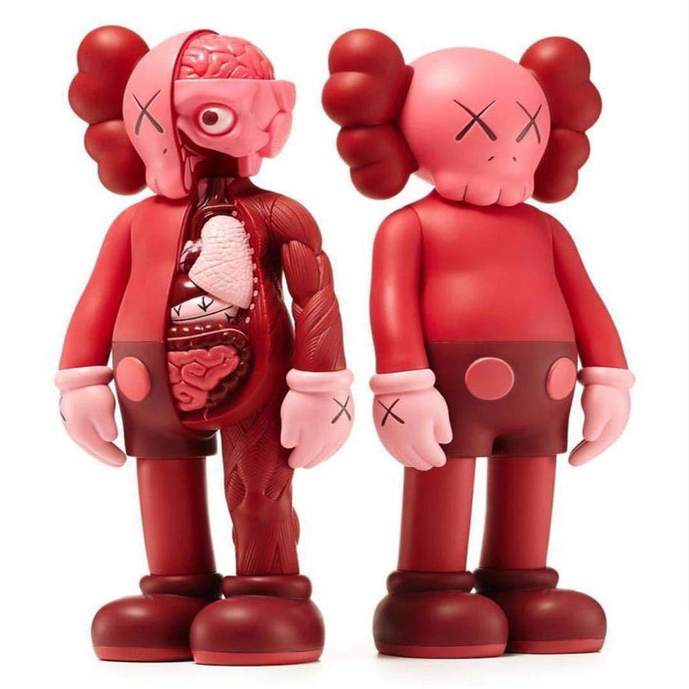 LIGHT LJ 2 Pcs KAWS Action Figure Kids Figuarts Character Model Toys As A Collectible For Kids And Lovers 14.5 Inches Pink