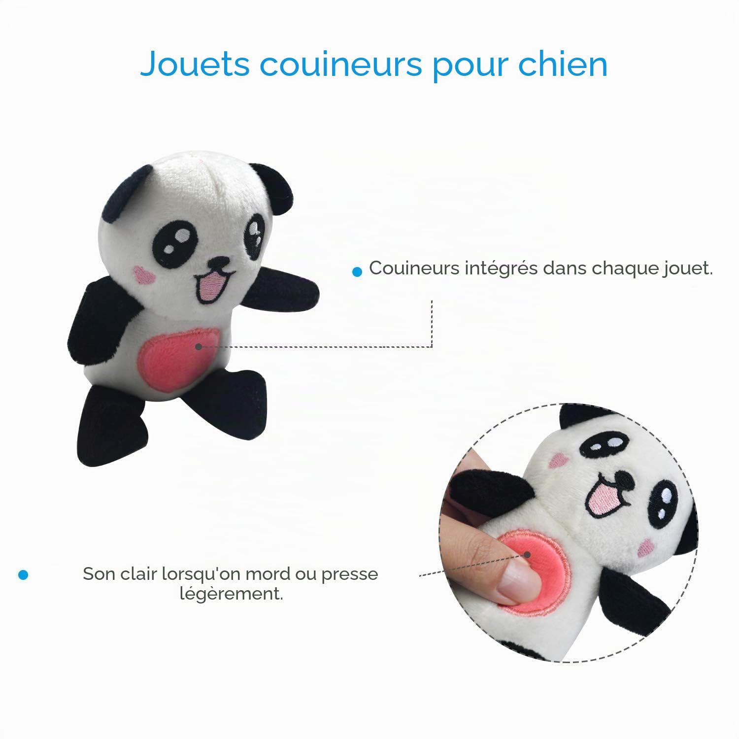 LEGEND SANDY Lot de 12 Petits Jouets couineurs en Peluche à mâcher, Mignons et Doux, pour Animaux de Compagnie, Chiots et Chiens de Petite et Moyenne Taille