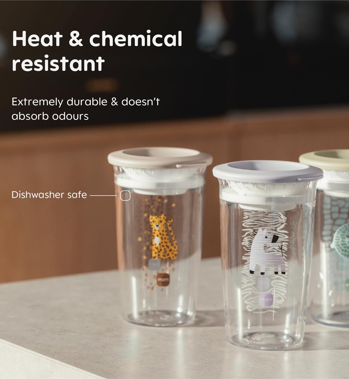 MAM Tasse facile à boire pour enfant | 290 ml | Bord à 360° pour siroter à n'importe quel angle | Transparent comme du verre | Facile à tenir | Valve en silicone souple monobloc | Accessoires pour - 5