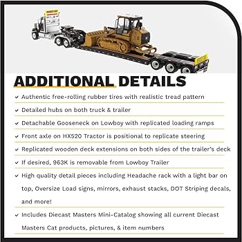 1:50 DIECAST MASTERS トレーラーセット Amazon.com: Diecast Masters 1:50 Scale International HX620