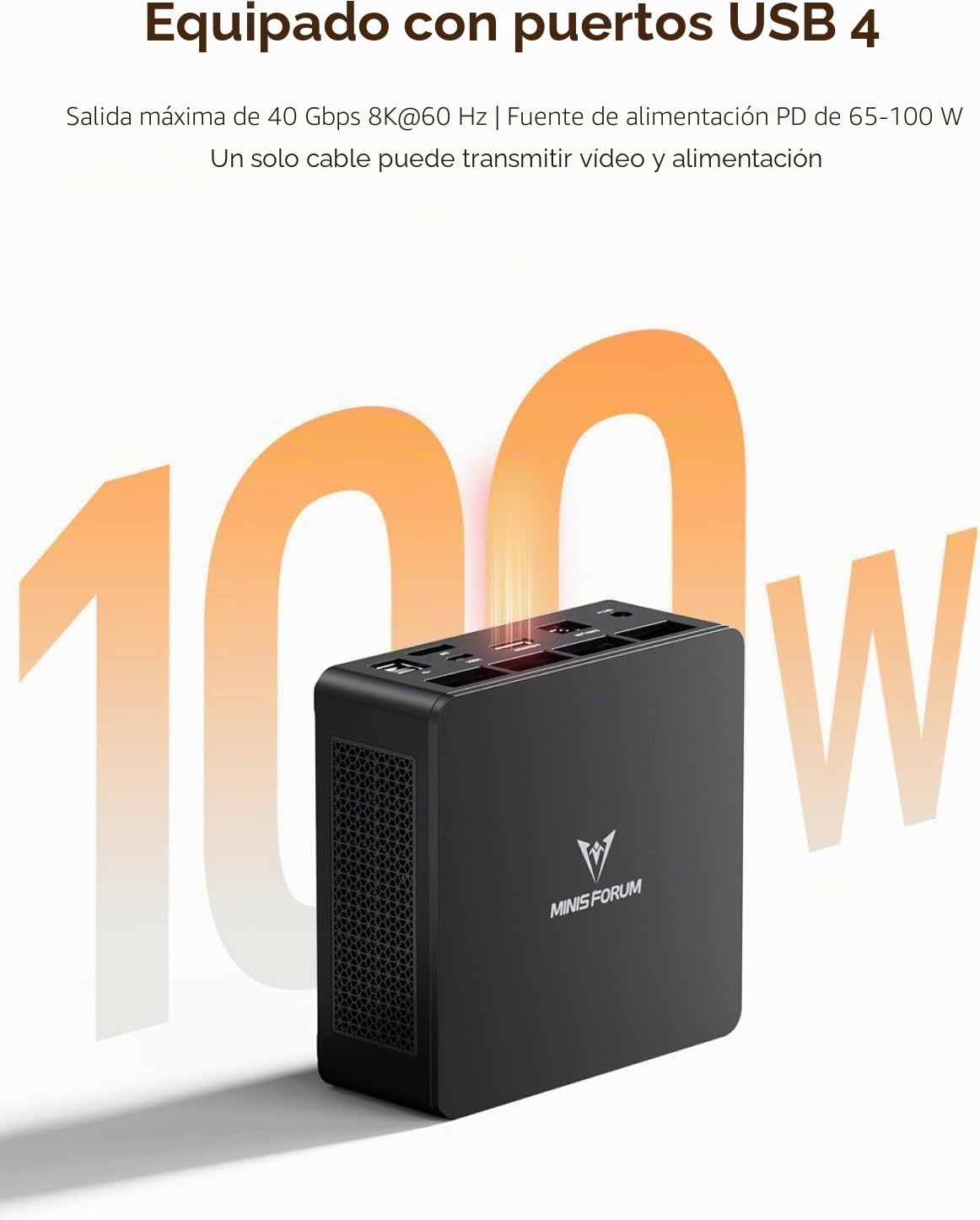 MINISFORUM UM690L Slim Mini PC, AMD Ryzen 9 6900HX Mini Ordenador (8C/16T, hasta 4,9 GHz), 16 GB LPDDR5 y 1 TB SSD PCIe 4.0, DP/HDMI 2.1/USB4, 4 x USB A, WIFI6E/BT5.2