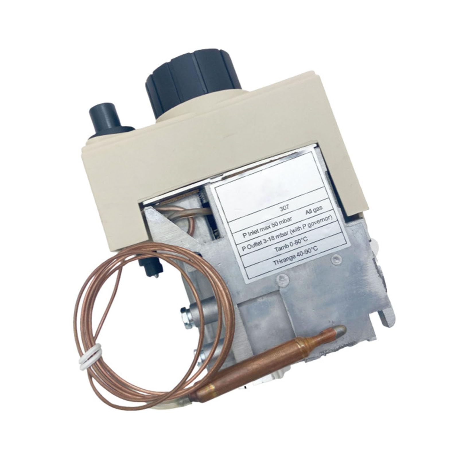 Mekalero Multifunctional Combination Valves Thermostat Suitable for Water Heaters with 40-90℃ Temperature Control Metal Valves