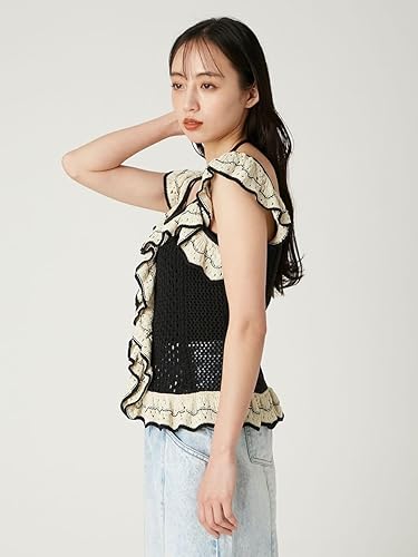 新品未使用FRAY I.D バイカラーフリルメッシュプルオーバー Amazon.co.jp: [フレイ アイディー] バイカラーフリルメッシュプル