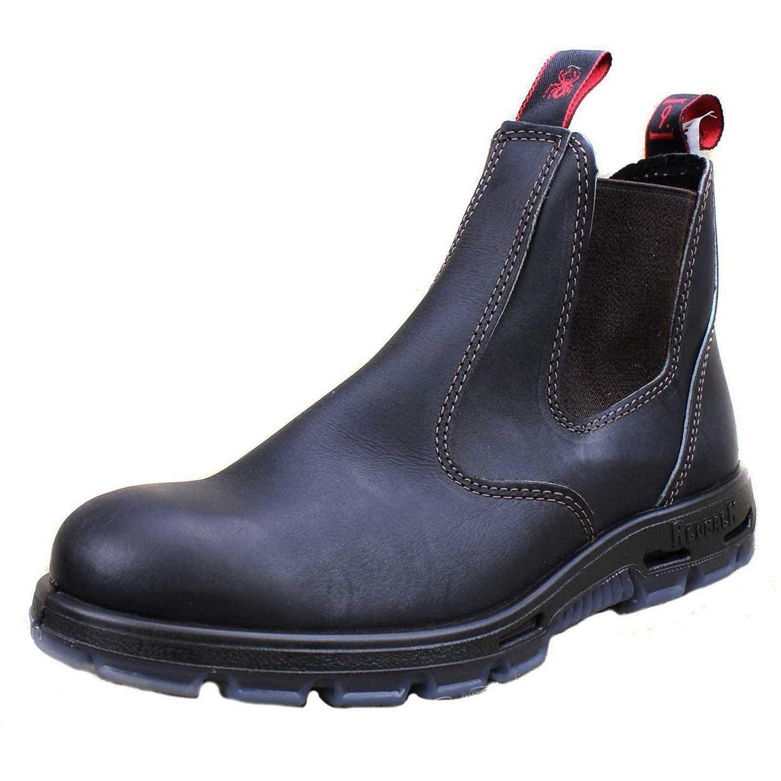 Red Back Boots USBOK Dark Brown Steel Toe Size