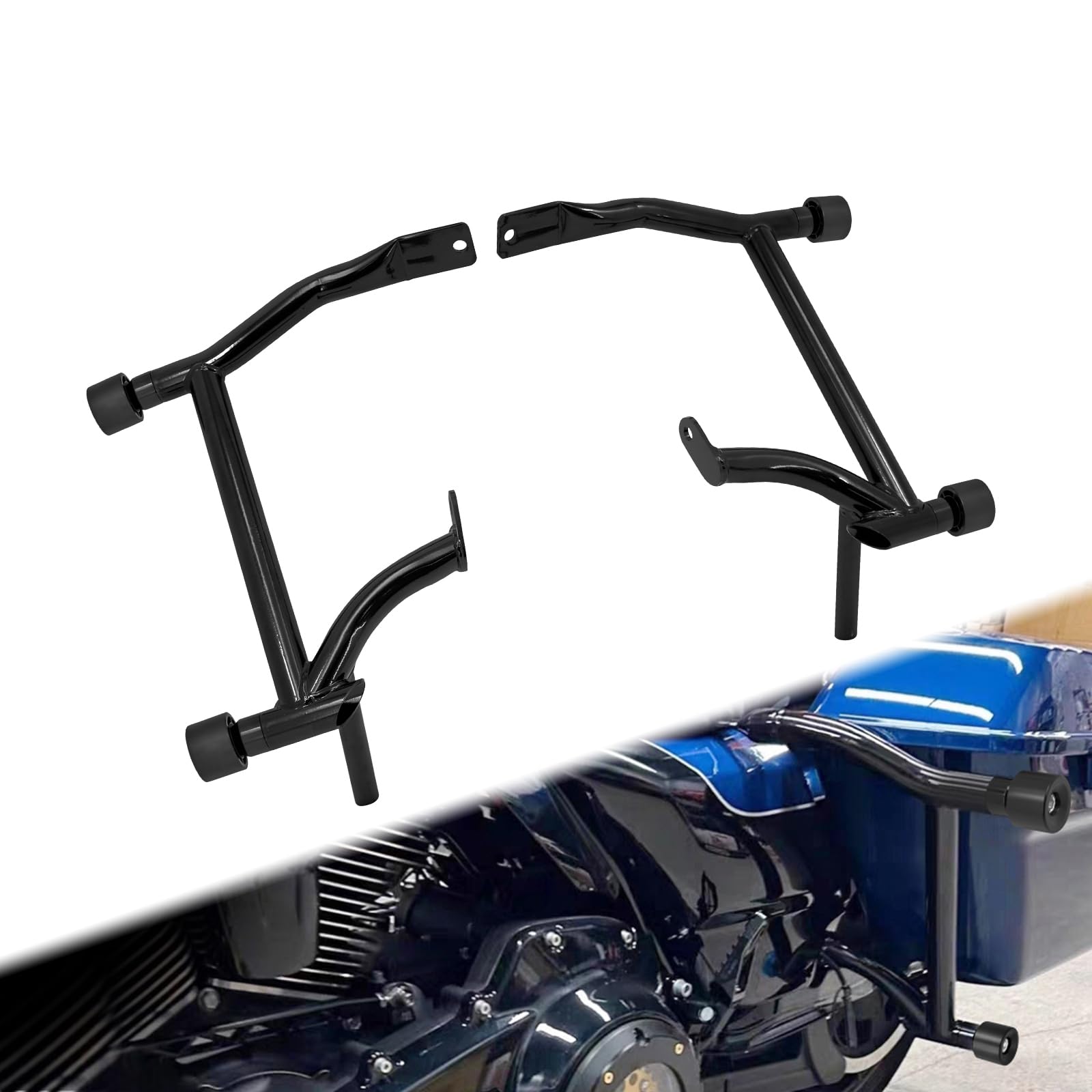 HCmotorku Saddlebag Guard Bars Fit for Harley Touring 2009-2025