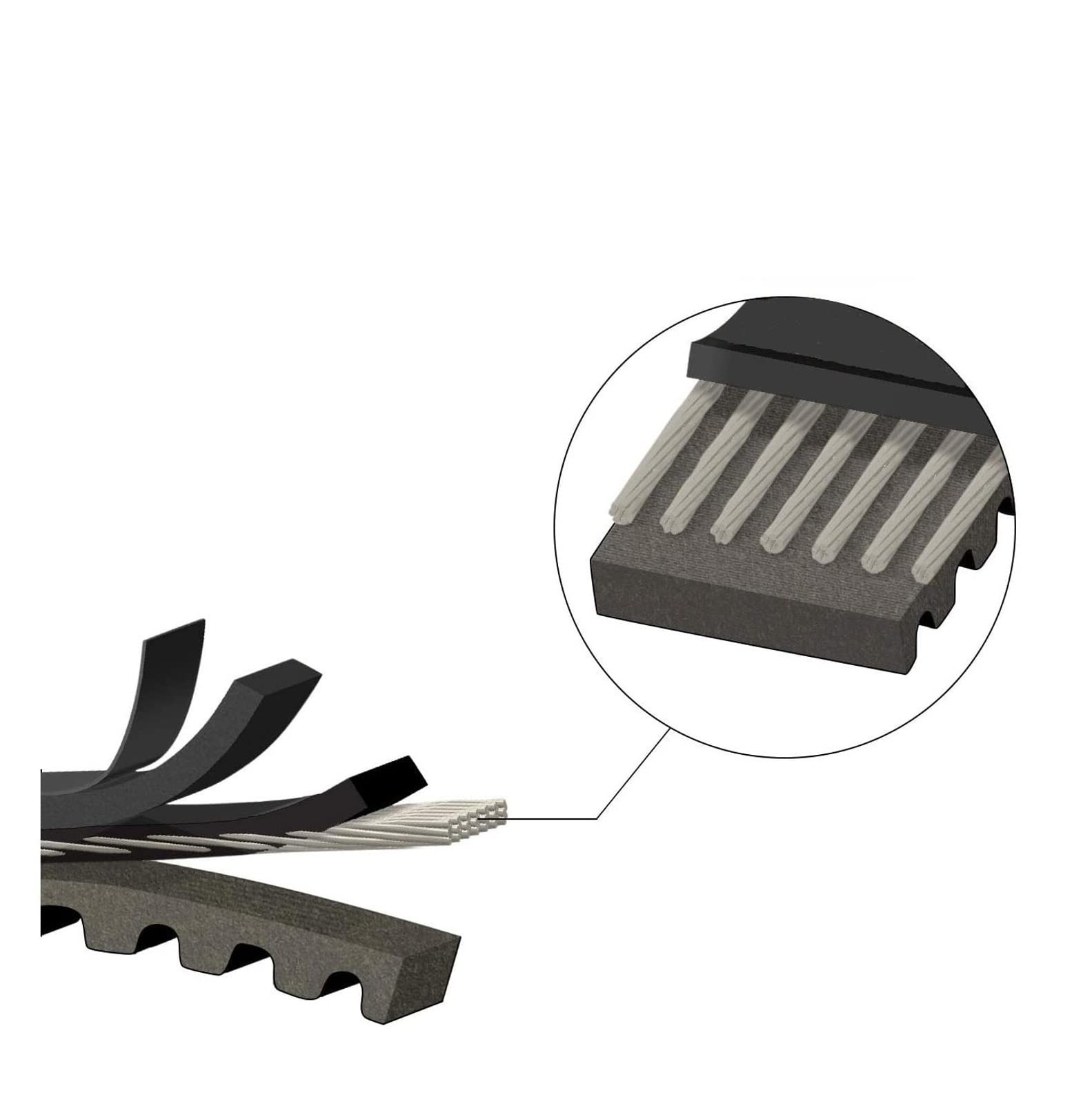 Cinghia Trasmissione Dentata in Gomma Cintura Sicurezza OEM 23100-LEA7-E00 per Downtown per KYMCO 300/350 per K-XCT 300 I per Downtown DT 250i per Kawasaki J300