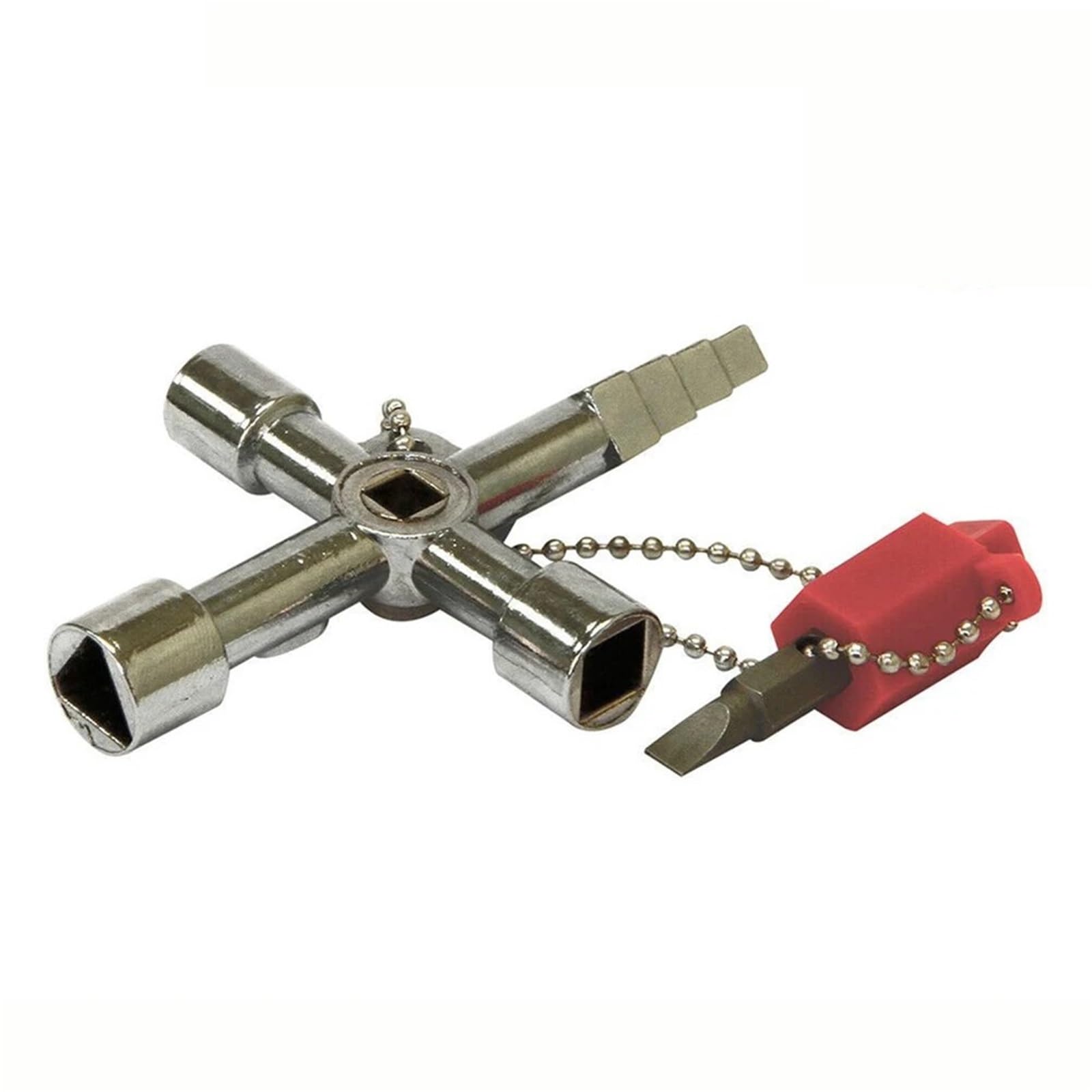 Llave de purga radiadores, llave triangular multifunción 4 vías for fontaneros, compatible con armarios contadores gas y electricidad, ventilación