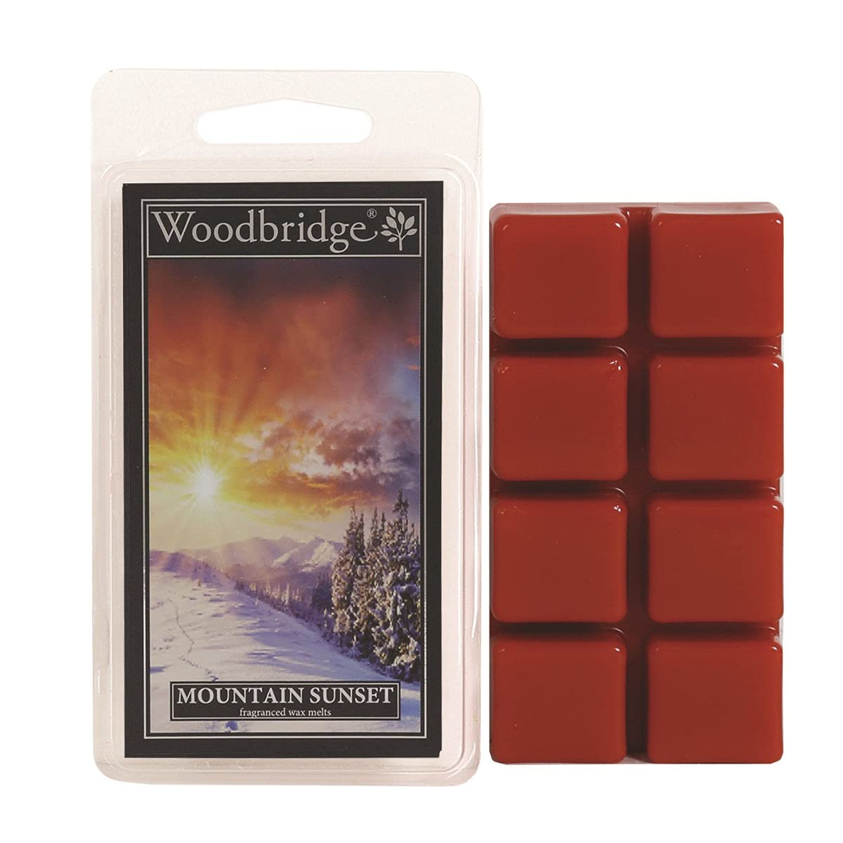 Woodbridge Mountain Sunset Wwm035 Fragrance Wax Melts For Your Oil Burner (68 G) 8 Scented Wax Cubes With 10 Hours Fragrance Time Each For Your Favourite Home Aroma
