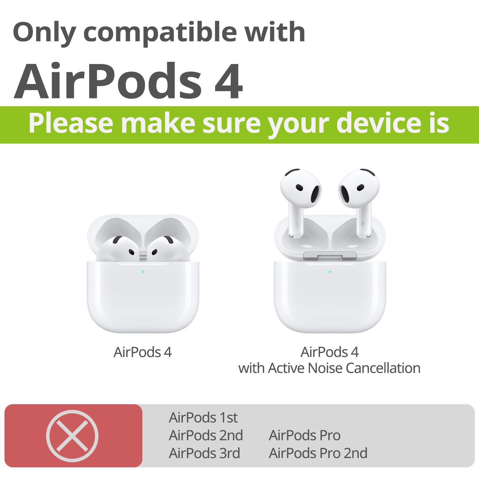 Carveit Odporne na uderzenia etui ochronne na słuchawki AirPods 4 Gen (2024), drewniany grawerunek i muszla, kompatybilne z AirPods 4, tytanowe szybkie zapięcie (jeziora i góry), orzech