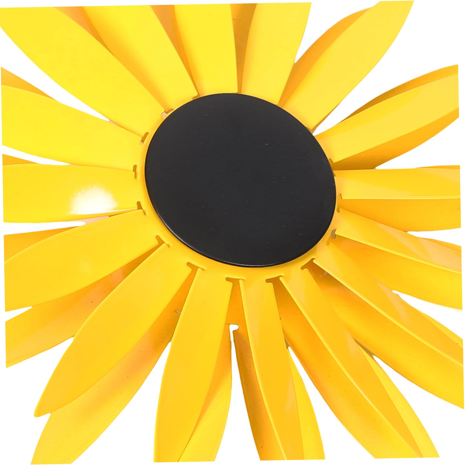 Sonnenblumen Gartenstecker aus Eisen mit Rotierender Windmühle