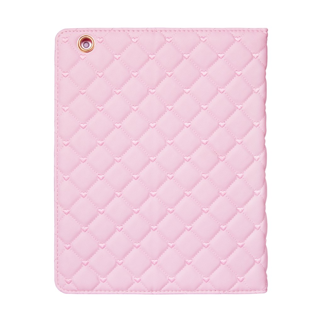 IDEGG Case for iPad 2 3 4 (Pink with Love Embroidery, Ipad 2/3/4)