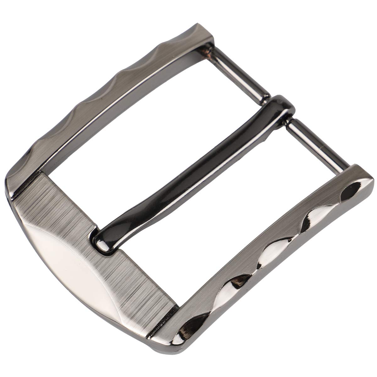 McFanBe 1.5 Inches (38-40 mm) Belt Buckle Single Prong Square Replacement Buckle for Men Women Belt (Grey04)