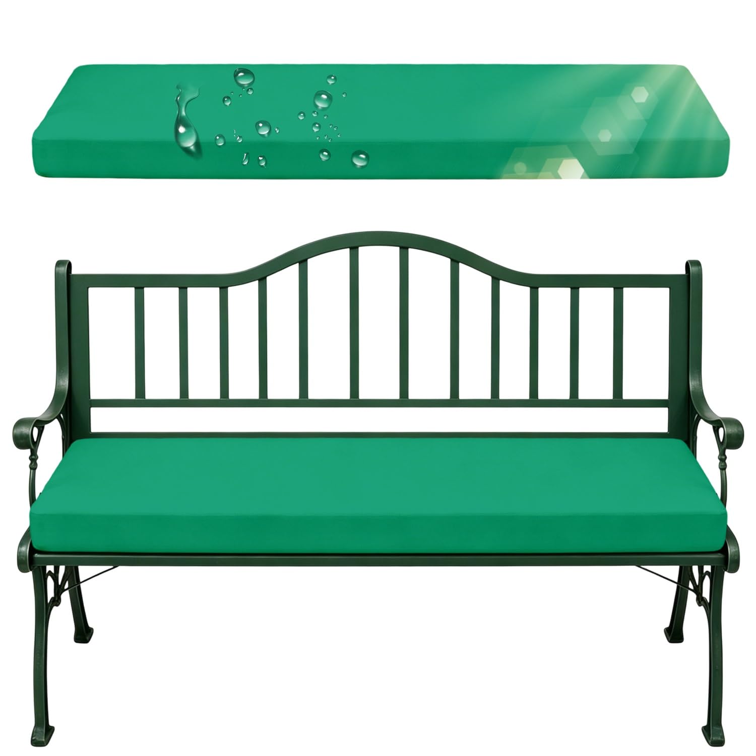 Coussin siège jardin anti-décoloration et imperméable avec mousse 50D