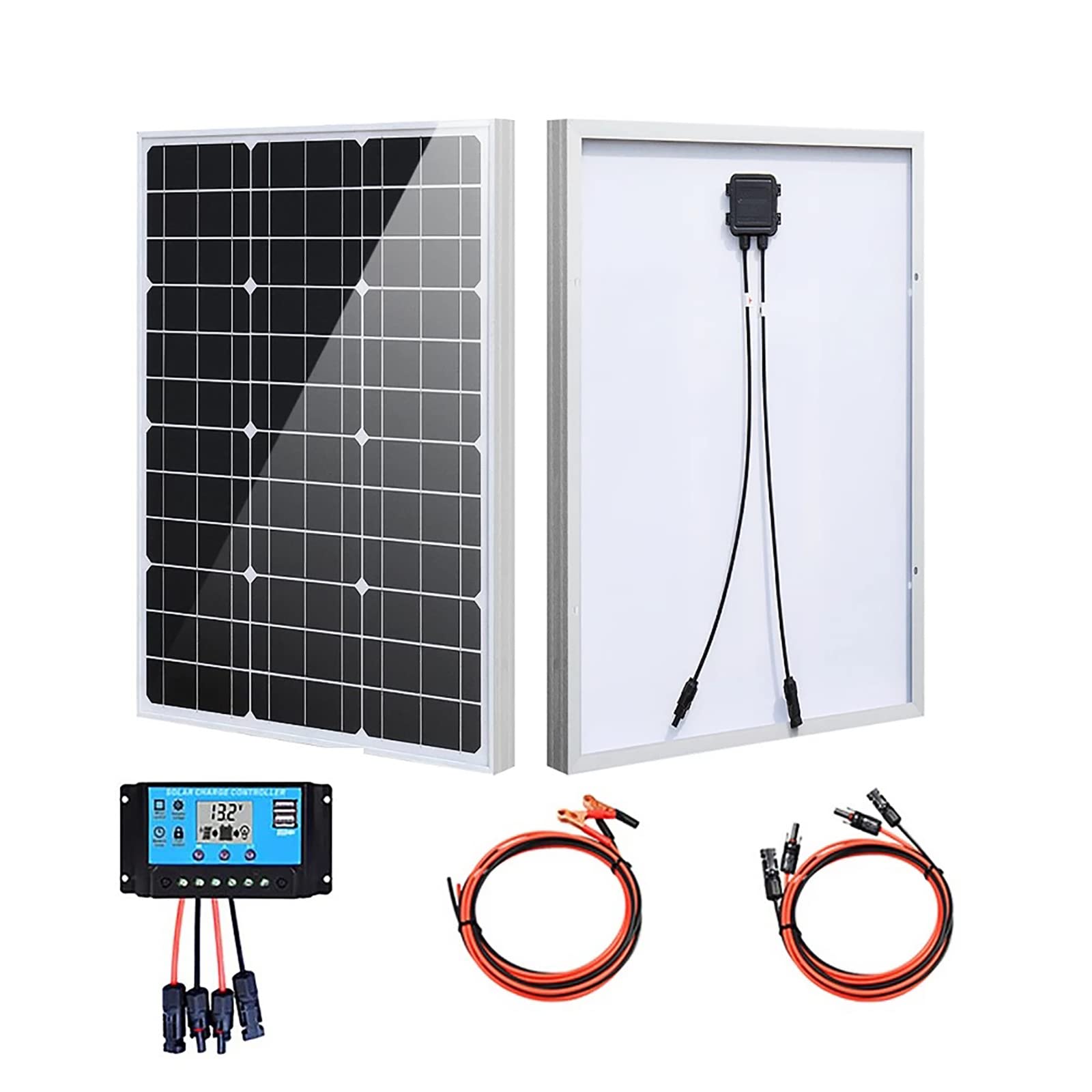Amazon.co.jp: ポータブルソーラーパネル、充電する単結晶太陽電池を 