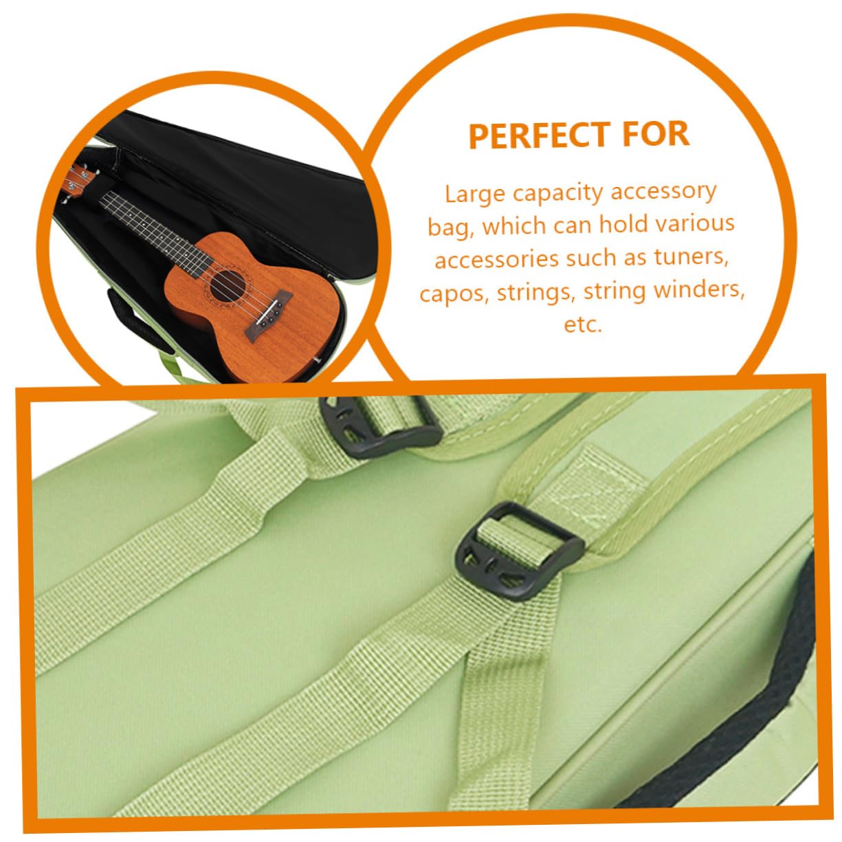 TOYANDONA Tasche Für Ukulele Tragetasche Aus Passend Für -ukulelen Robust Und Reißfest Für Auftritte Proben Und Reisen
