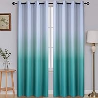 Vista 18 de SimpleHome Ombre Room Darkening Curtains 96 inches Length for Bedroom,Grommet Gradient Light Blocking Beige Gradient Window Curtains for Living