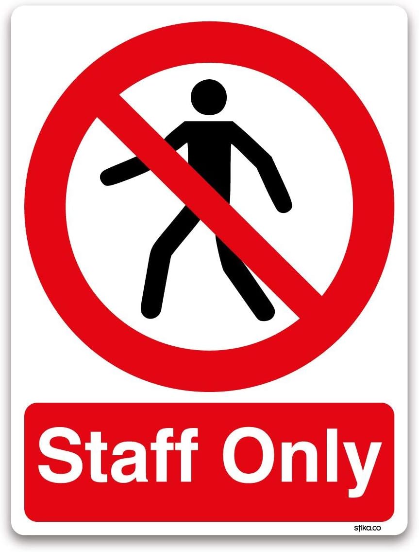 Vsafety 22006bu-s Push bar to Open Sign, paesaggio, 600 mm x 75 mm