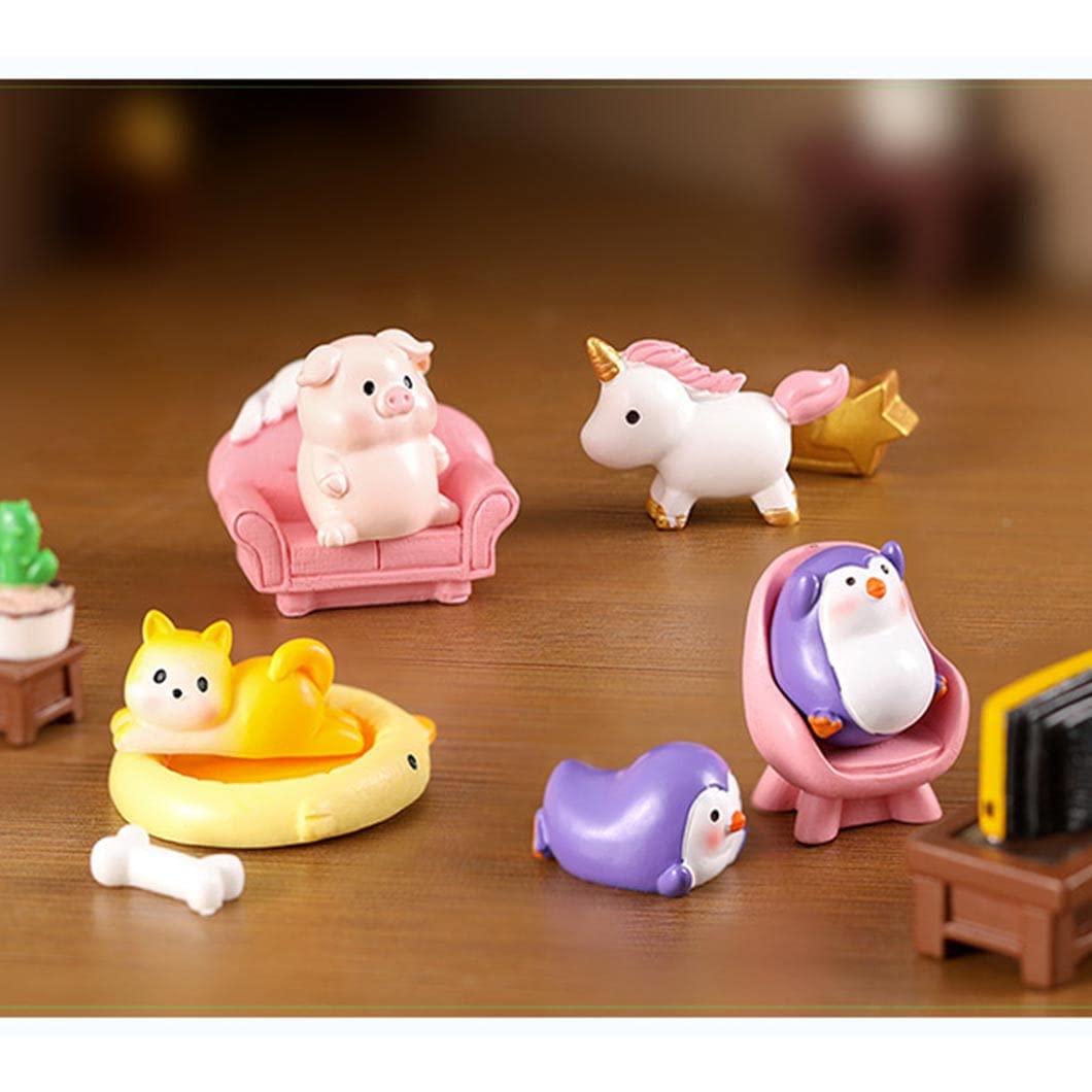 Amazon.co.jp: Rolin Roly 動物 可愛い 25個 ミニ置物 ミニチュア 