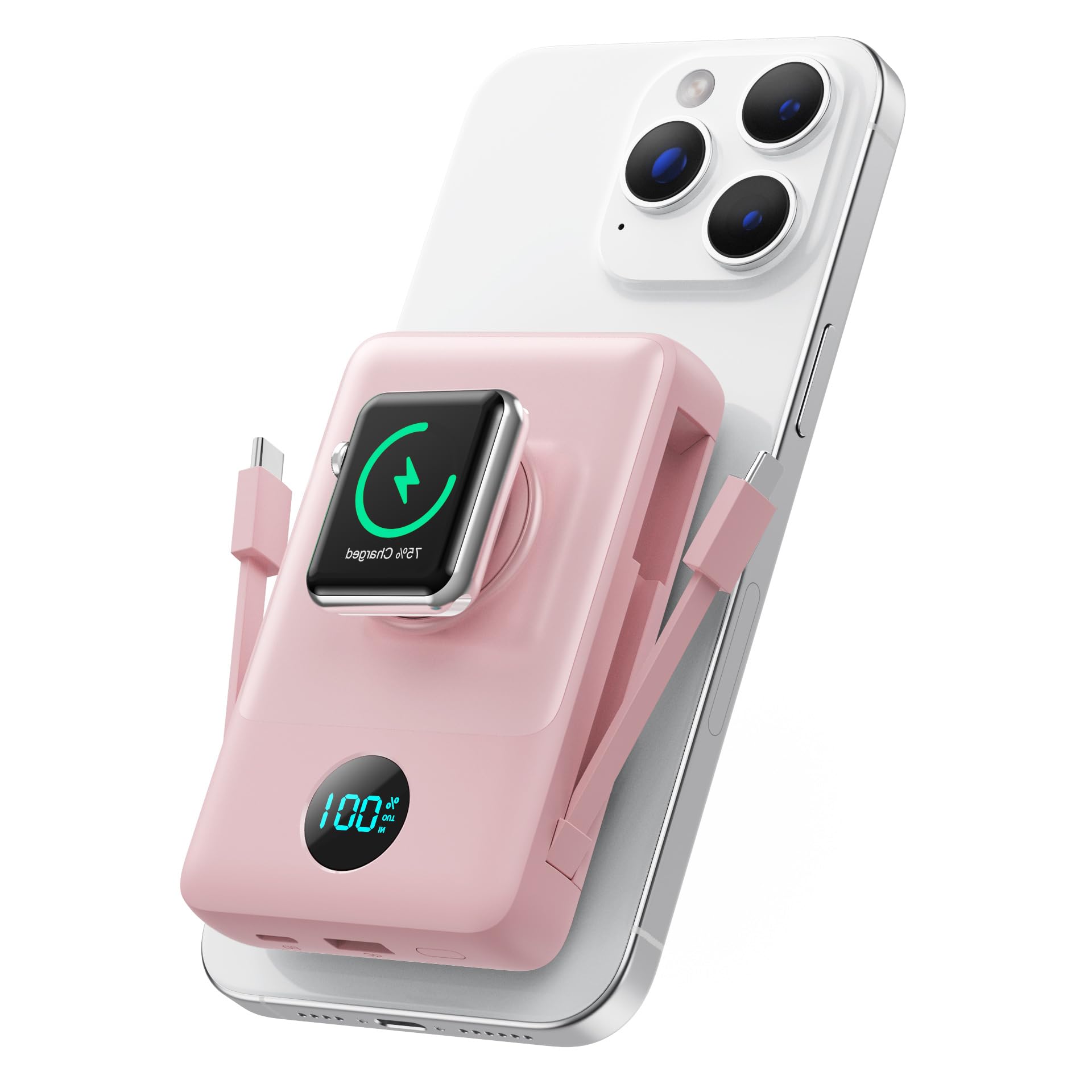 Amazon.com: Ekrist Magnetic Portable Charger for MagSafe with