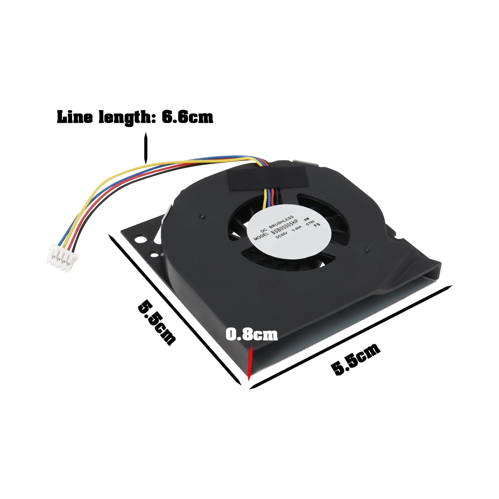 EMSea 1 x 4-pinowy wentylator chłodzący procesor kompatybilny z Intel NUC7 NUC7i5BNH NUC7i5BNK NUC7i7BNH Series kompatybilny z NUC5 NUC5i3RYH NUC5i3RYK zespół wentylatora