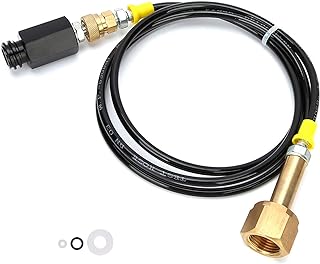 Mangueira Adaptadora De Recarga De Cilindro De CO2, Kit Adaptador De Mangueira De água Com Gás Com CGA320, Rosca Para Balde De Cilindro De Cozinha  