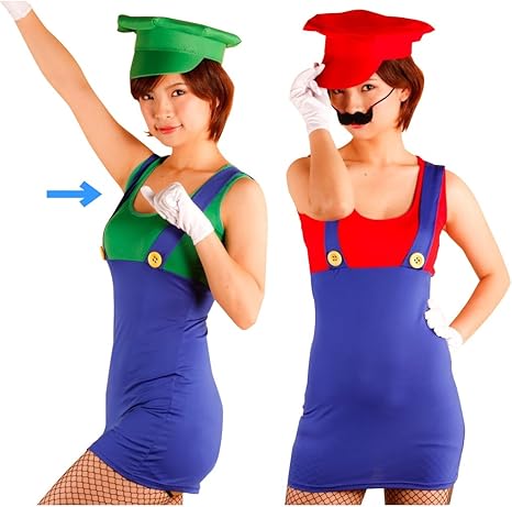 Amazon 大人可愛い マリオ 風 レディース 女性用 ワンピース コスプレ 衣装 ルイージ A375b コスプレ 仮装 通販 Amazon 大人可愛い マリオ 風 レディース 女性用 ワンピース コスプレ 衣装 ルイージ A375b コスプレ 仮装 通販