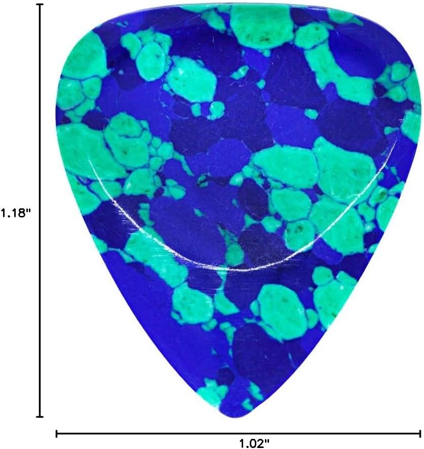Timber Tones Picks - STONE TONES MA1 Malachite Azurite (1 pick)