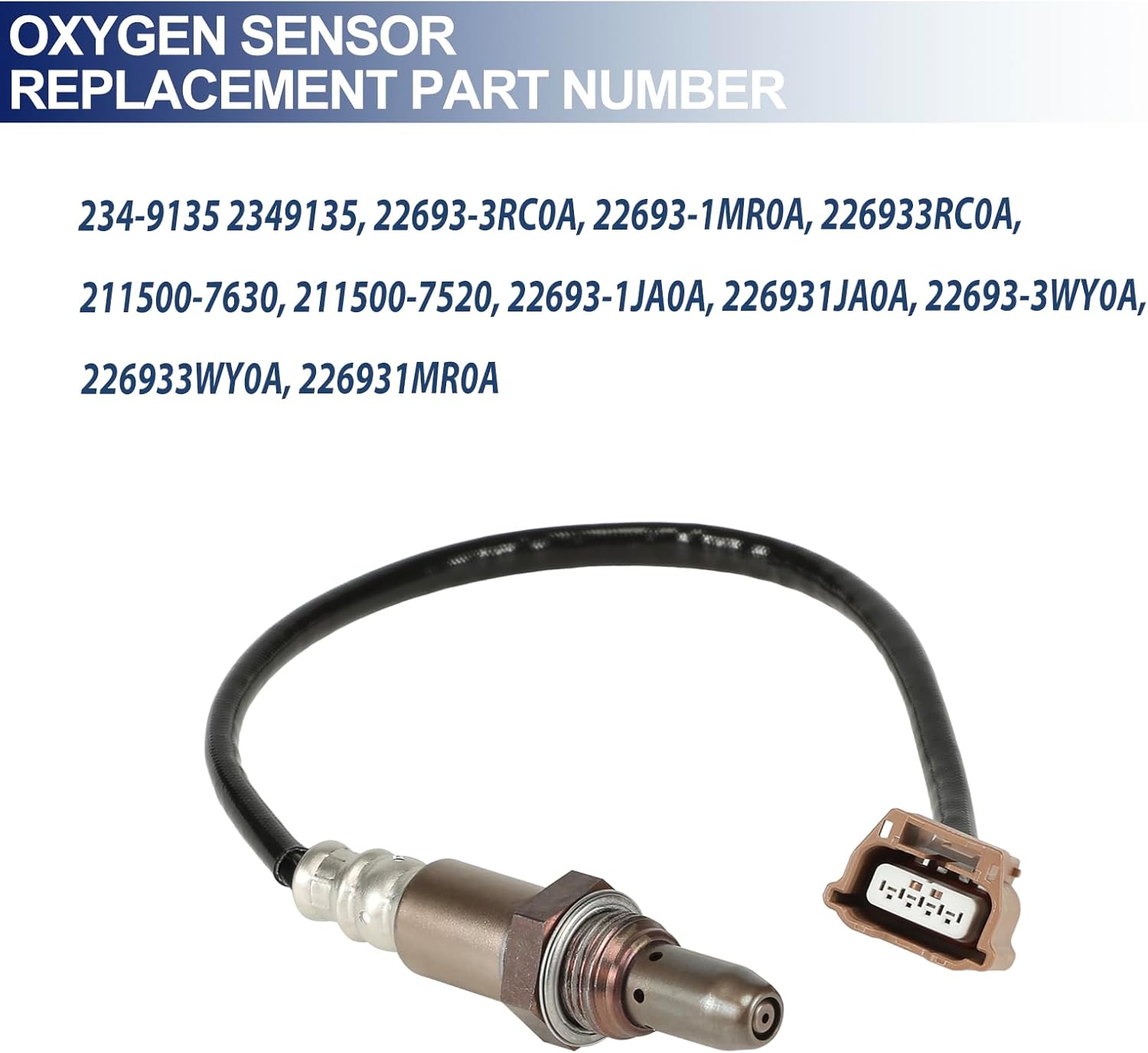 O2 Oxygen Sensor Upstream for Nissan Altima Armada Frontier Maxima Murano NV1500 NV2500 Pathfinder Quest Sentra Titan Xterra 370Z 2011-2015, for Infiniti G37 EX35 QX50 Q60 2011-2014, Replace 234-9135