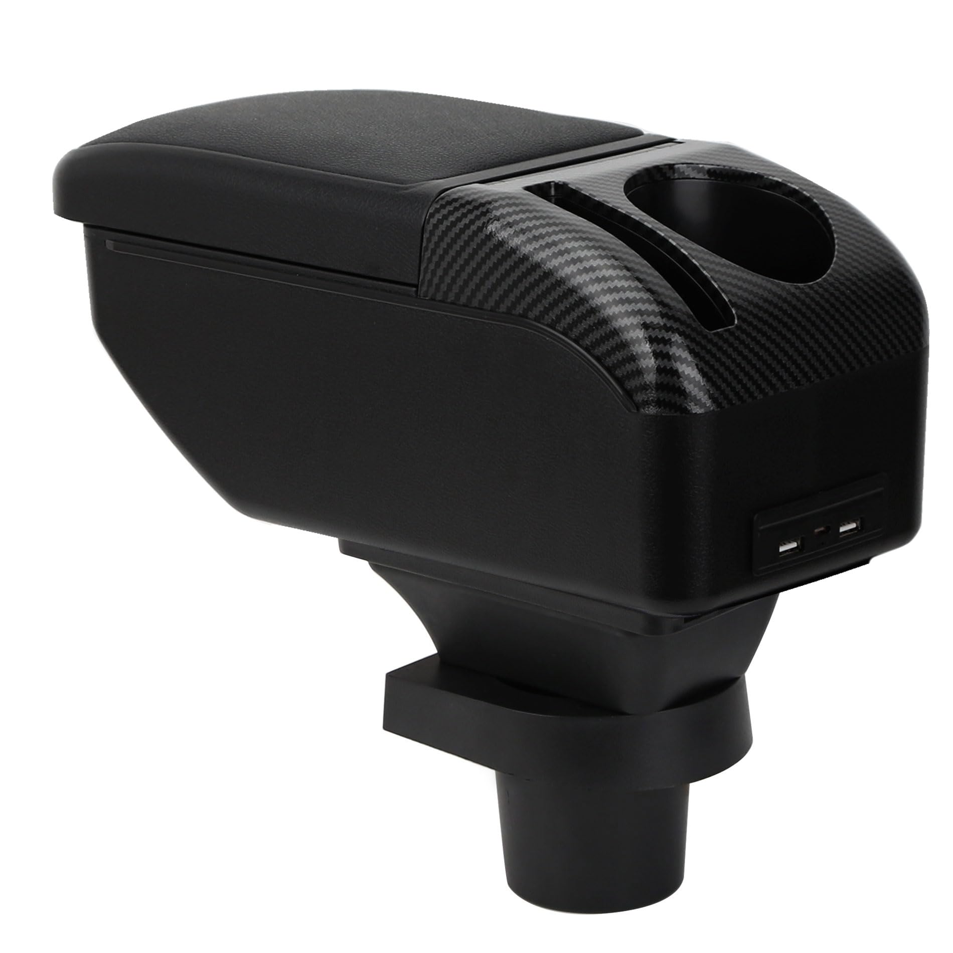ZENVI Middenarmleuningen compatibel met Volkswagen VW UP armleuningen 2011-2023, middenconsole, armleuningen, tweedeurs stijl, bruikbaar, elleboogsteun (zwarte stijl