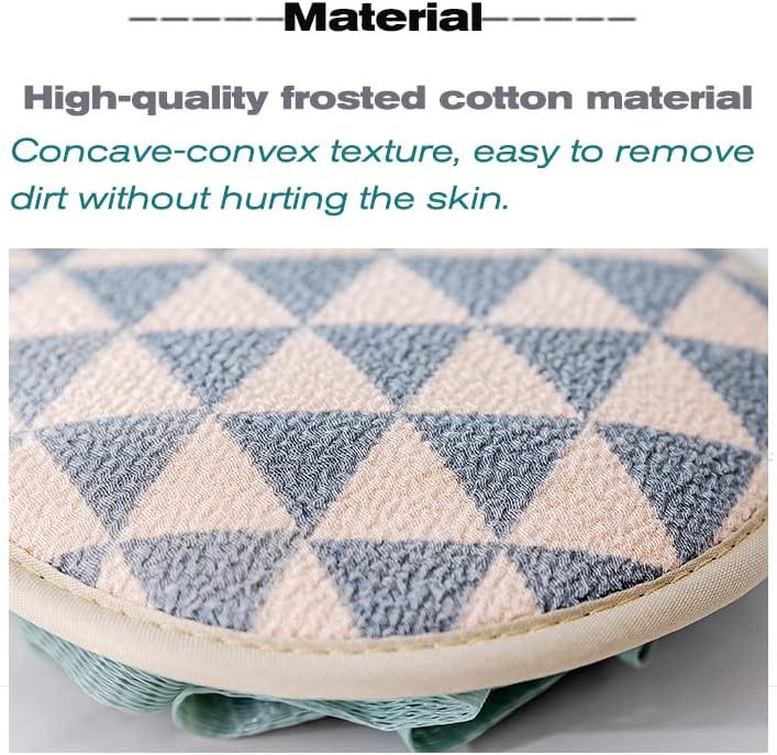 Miniatura 5 de Paquete de 2 guantes de esponja de baño para ducha, esponja, esponja, exfoliantes suaves para pieles sedosas, accesorios de baño de belleza