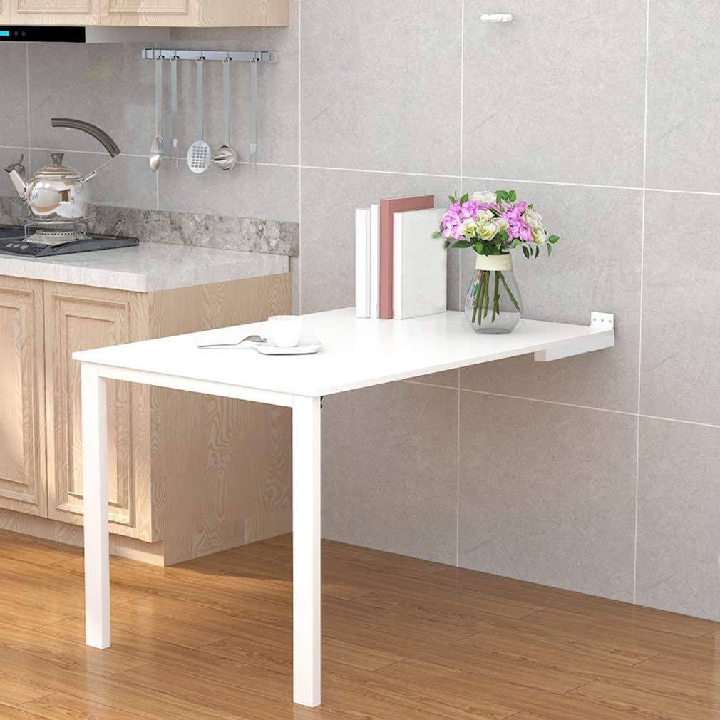 KLGFBDC Wall-Mounted Drop-Leaf Folding Table Space-Saving Computer Workbench & Kitchen Table Convertible Design for Small Spaces 120x50cm Ideal for Home Office and Dining Use