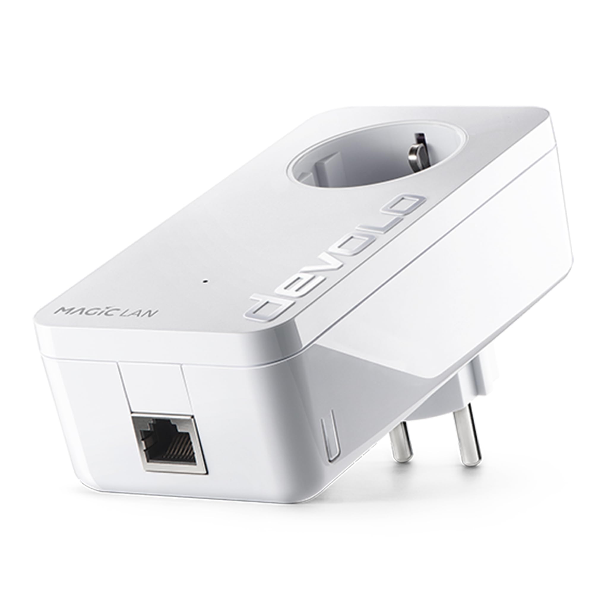 Devolo 8412 Magic 2 LAN: leistungsfaehiger Power Line – Complemento Adattatore con attacco 2400 Mbit/s per rete domestica tramite DLAN, 1 Gigabit LAN, Internet in magica della presa