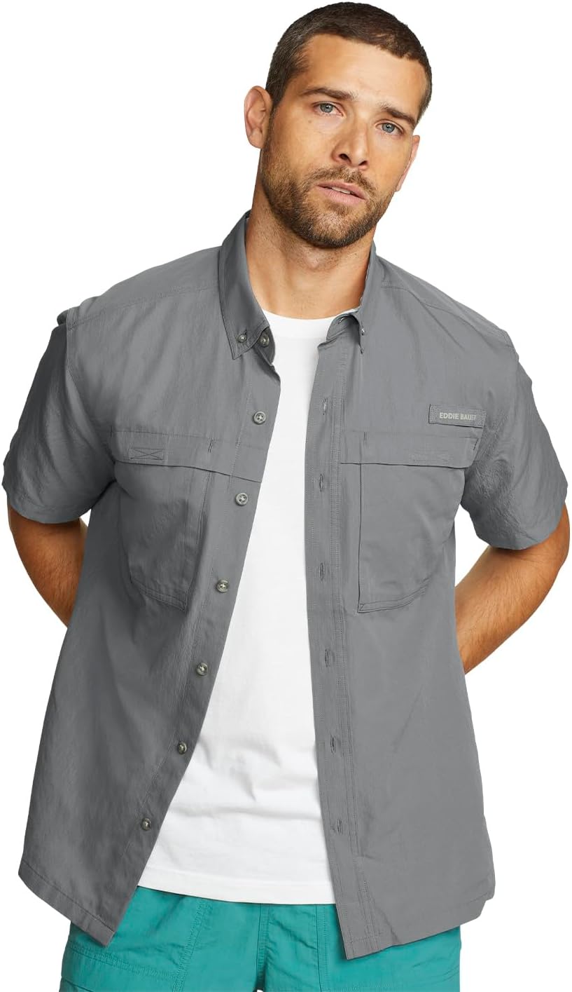 Eddie Bauer Mens Short Sleeve Rainier Ripstop Shirt