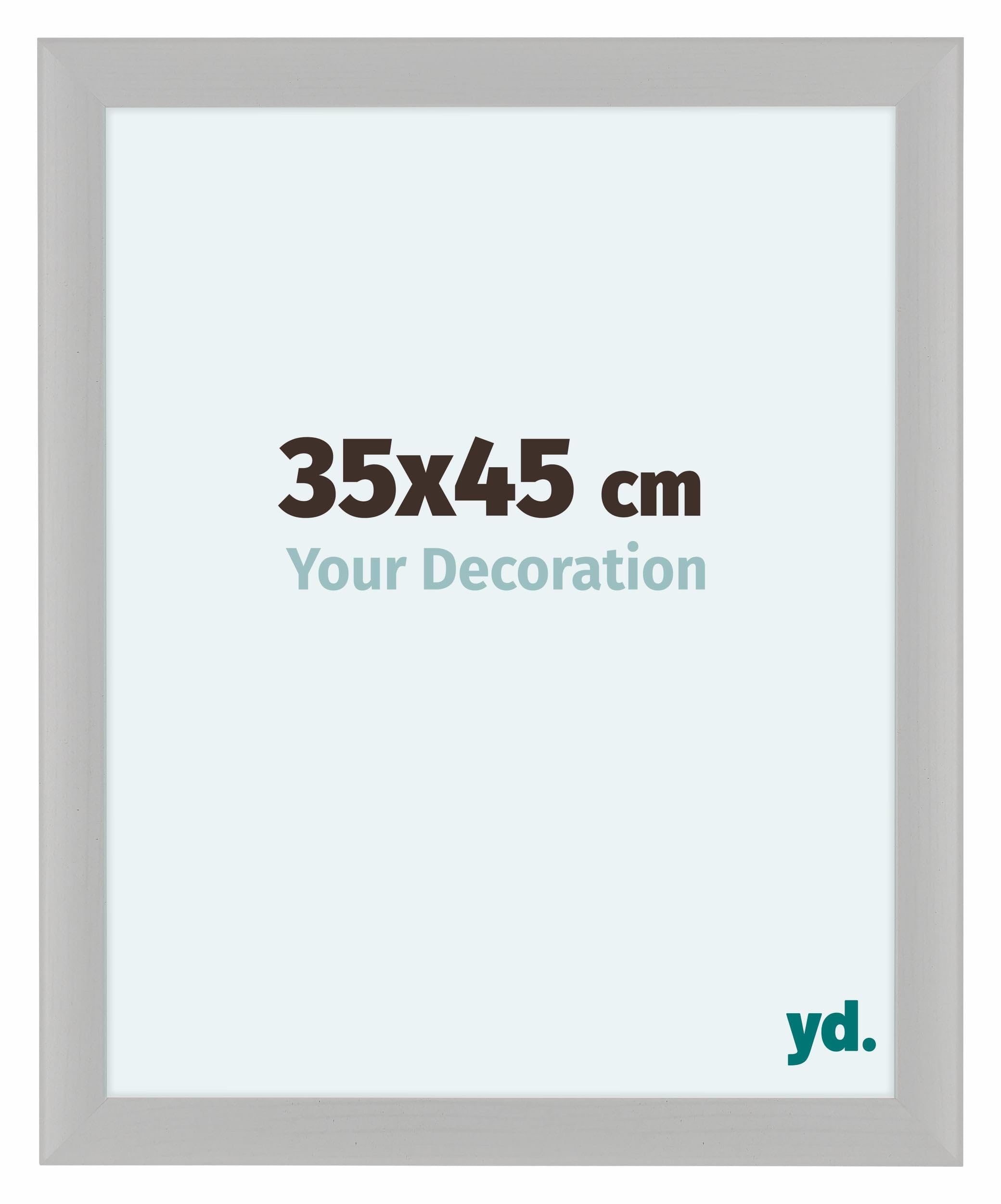 Your Decoration - Picture Frame 35x45 cm - White Woodgrain - Decorative Wall Frame in MDF with Antireflection - Frame 35x45 - Como โ image 1