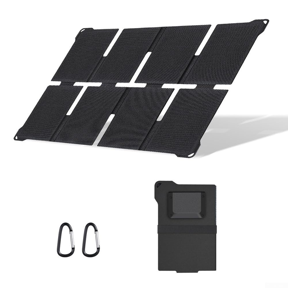 Pannello solare pieghevole 25W Dual USB-Type-C Caricatore esterno portatile