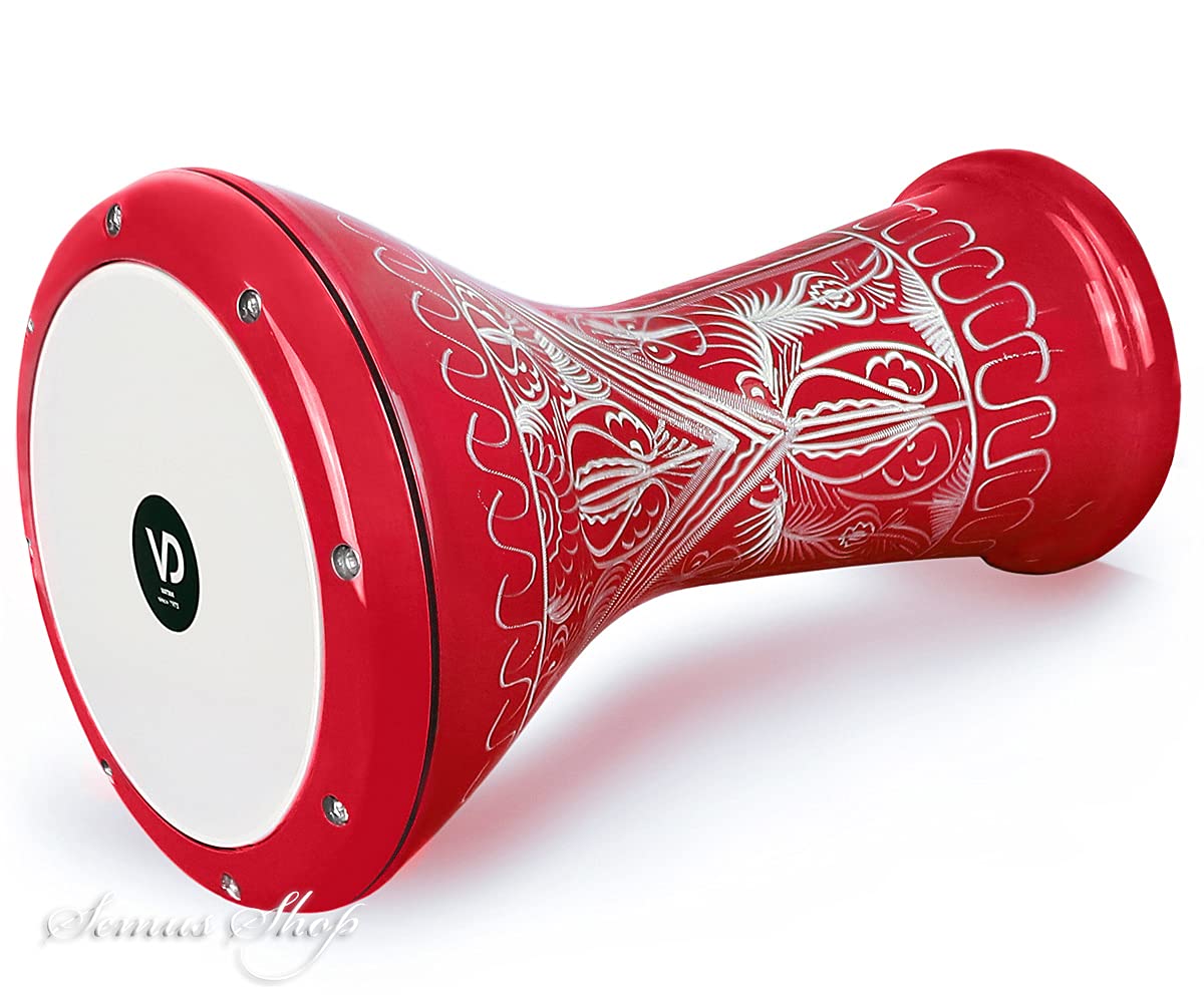 Tamburo egiziano doumbek DARBUKA con custodia e chiave