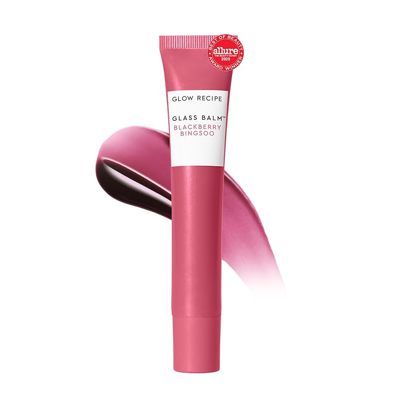 Glow Recipe Glass Balm Lip Treatment Bálsamo Labial com Ácido Hialurônico, Blackberry Bingsoo, 15 mL