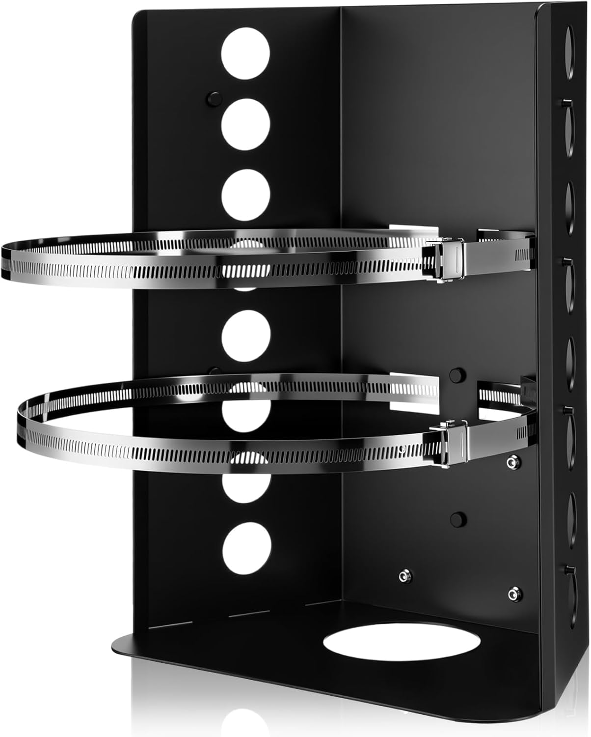 Hicarer 30&40 lb Propane Tank Mounting Bracket Heavy Duty Propane Tank Holder with Strap for Car Rv Trailers Truck Overland Vehicles and Boat