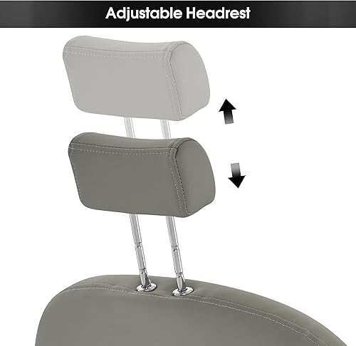 Miniatura 5 de BarberPub Silla de peluquero clásica de lujo Bomba hidráulica Recline Beauty Spa Styling Salon para equipo de estilista 9578 (gris)